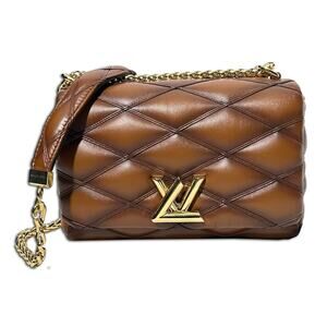 Louis Vuitton Lambskin Malletage GO-14 MM (Cognac)